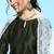 Women green embroidered regular sequinned liva kurta with palazzos & with dupatta