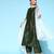 Women green embroidered regular sequinned liva kurta with palazzos & with dupatta
