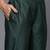 Women green thread work liva kurta with trousers & dupatta