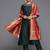 Women green thread work liva kurta with trousers & dupatta