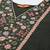 Women green yoke design embroidered liva kurta with palazzos & dupatta
