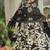 Black maslin cotton digital print anarkali suit set