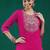 Leheriya printed thread work straight kurta