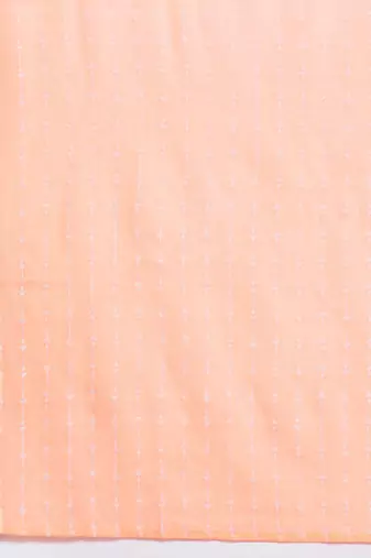 Women peach-coloured embroidered mirror work kurta with trousers & dupatta