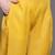 Women mustard yellow & white embroidered sequinned kurta with trousers