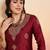 Women maroon & gold-toned ethnic motifs woven design kurta with palazzos
