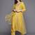Ethnic motifs embroidered sequinned kurta with trousers & with dupatta