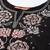 Floral embroidered thread work liva kurta with trousers & with dupatta