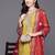 Women ethnic motifs embroidered gotta patti kurta with trousers & dupatta