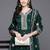 Women ethnic motifs embroidered gotta patti kurta with trousers & dupatta