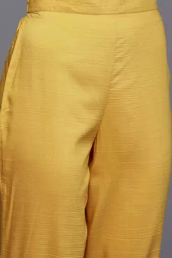 Women ethnic motifs embroidered gotta patti kurta with trousers & dupatta