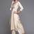 Women embroidered thread work cotton kurta with palazzos & dupatta