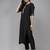 Women round neck embroidered liva kurta & trousers with dupatta