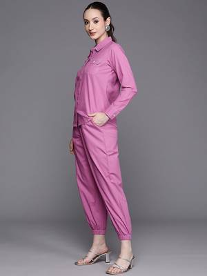 Kantha work cotton shirt with trousers 4