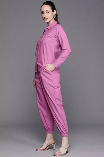 Kantha work pure cotton shirt with trousers