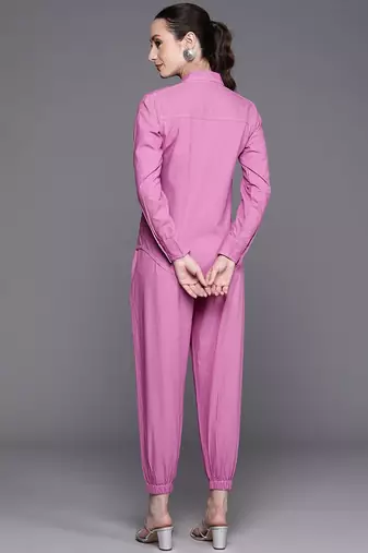 Kantha work pure cotton shirt with trousers