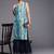 Women blue dyed kurta with sharara