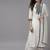 Women white yoke design regular kurta with palazzos & with dupatta