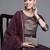 Women purple yoke design kurta with palazzos & with dupatta