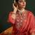 Women floral embroidered regular sequinned kurta with trousers & with dupatta