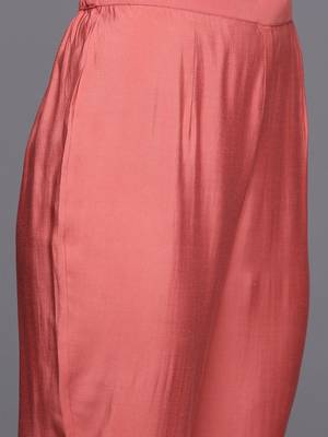 Women floral embroidered sequinned kurta with trousers & with dupatta 4