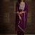 Yoke design embroidered regular kurta with trousers & with dupatta