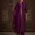 Yoke design embroidered regular kurta with trousers & with dupatta