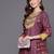 Embroidered regular sequinned kurta with trousers & dupatta