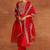 Floral embroidered regular sequinned kurta with palazzos & dupatta