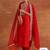 Floral embroidered regular sequinned kurta with palazzos & dupatta