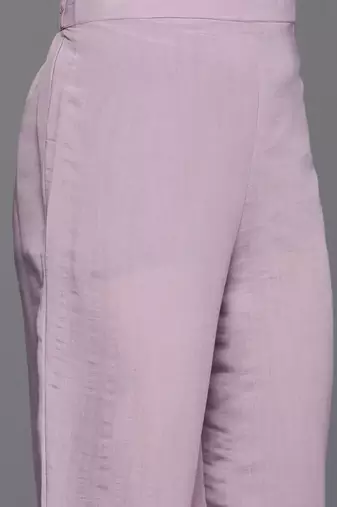 Ethnic motifs embroidered regular sequinned kurta with trousers & dupatta