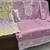 Purple moonga silk semi stitched suit with embroidery sequence work