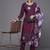 Women floral embroidered regular sequinned kurta with trousers & with dupatta