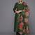 Women floral embroidered regular sequinned kurta with trousers & with dupatta
