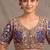 Purple italian silk heavy embroidered readymade blouse with real mirror and zari work