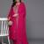 Women ethnic motifs yoke design regular sequinned kurta with trousers & dupatta