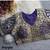 Purple italian silk heavy embroidered readymade blouse with real mirror and zari work