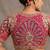 Ranipink italian silk heavy embroidered readymade blouse with real mirror and zari work