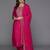 Women ethnic motifs yoke design regular sequinned kurta with trousers & dupatta