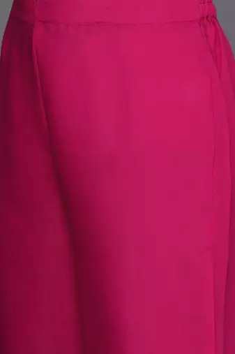 Women floral yoke design regular sequinned kurta with trousers & dupatta