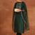 Embroidered chanderi silk kurta with trousers & dupatta