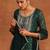 Embroidered chanderi silk kurta with trousers & dupatta