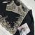 Black real premium silk stitched shrug suit with embroidery work
