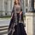 Purple real premium silk stitched shrug suit with embroidery work