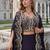 Purple real premium silk stitched shrug suit with embroidery work