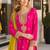 Pink chinon readymade suit with embroidery coding & sequence work