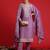 Floral embroidered sequinned kurta with trousers & dupatta