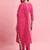 Floral embroidered yoke design kurta with trousers & dupatta