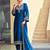 Ethnic motifs yoke design thread work straight kurta & trouser with dupatta