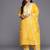 Women floral embroidered regular thread work kurta with trousers & dupatta
